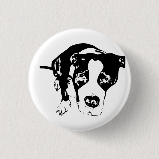 onderhondenknop ronde button 3,2 cm (Voorkant)