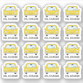Onderhoud Auto Olie Vervanging Herinnering Bujo Pl Sticker (Voorkant)