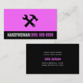 Onderhoud, constructie, Visitekaartje handywoma (Voorkant / Achterkant)