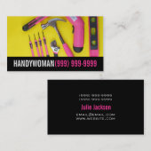 Onderhoud, constructie, Visitekaartje handywoma (Voorkant / Achterkant)