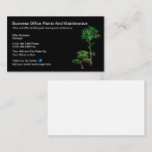 Onderhoud en lease van kantoor Plant Visitekaartje (Voorkant / Achterkant)