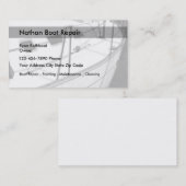 Onderhoud en reparatie van de boot visitekaartje (Voorkant / Achterkant)