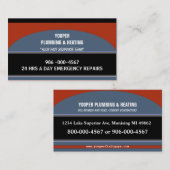 Onderhoud en reparatie van leidingen en verwarming visitekaartje (Voorkant / Achterkant)