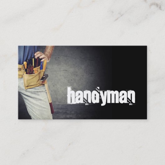 Onderhoud, Handyman Visitekaartje (Voorkant)