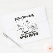 Onderhoud ketel vierkante sticker (Envelop)