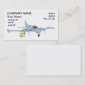 Onderhoud met twee vliegtuigen visitekaartje (Voorkant / Achterkant)