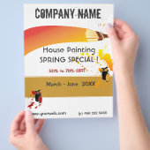 Onderhoud schilderverf Spletters Flyer (Hand)