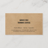 onderhoud van bomen | landschapsarchitectuur | hov visitekaartje (Achterkant)