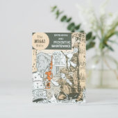  onderhoud van de riemen briefkaart (Staand voorkant)