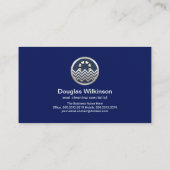 Onderhoud van de wolk van de blauwe watergrap visitekaartje (Achterkant)