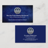 Onderhoud van de wolk van de blauwe watergrap visitekaartje (Voorkant / Achterkant)