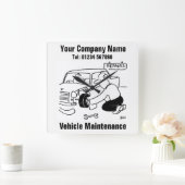 Onderhoud van voertuigen vierkante klok (Huis)