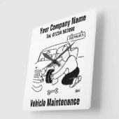 Onderhoud van voertuigen vierkante klok (Hoek)