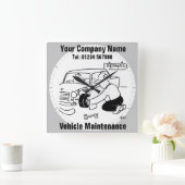 Onderhoud van voertuigen vierkante klok (Huis)