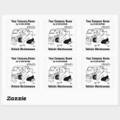 Onderhoud van voertuigen vierkante sticker (Vel)