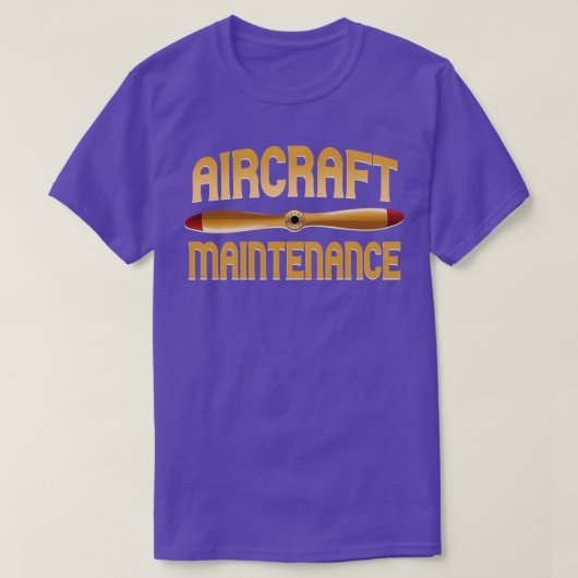 Onderhoud vliegtuig t-shirt (Design voorkant)