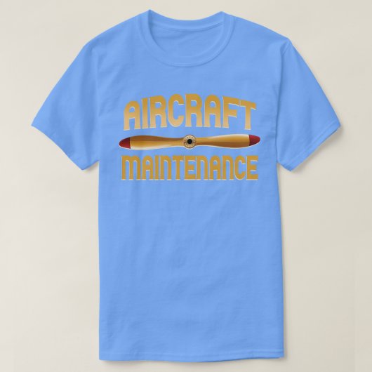 Onderhoud vliegtuig t-shirt (Design voorkant)