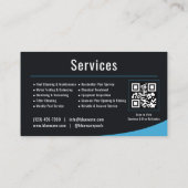 Onderhoud Zwembad QR Code Professioneel Visitekaartje (Achterkant)