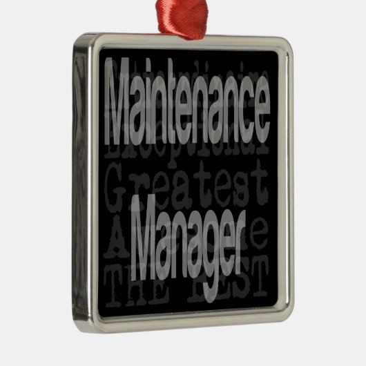 Onderhoudsbeheerder Extraordinaire Metalen Ornament (Rechts)