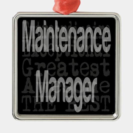 Onderhoudsbeheerder Extraordinaire Metalen Ornament (Voorkant)