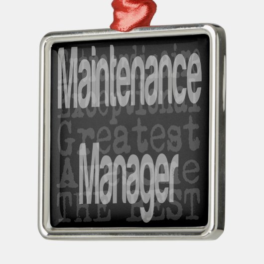 Onderhoudsbeheerder Extraordinaire Metalen Ornament (Links)