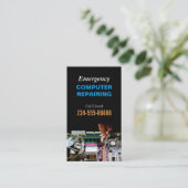 Onderhoudscomputer voor noodherstel visitekaartje (Staand voorkant)