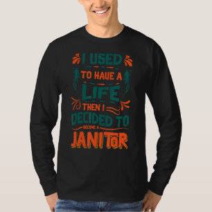 Onderhoudscustod van Janitor House Cleaning Buildi T-shirt