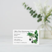 Onderhoudsdiensten kantoor Plant Visitekaartje (Staand voorkant)