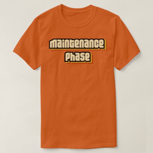 Onderhoudsfase T-shirt (Design voorkant)