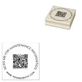 Onderhoudsgegevens bedrijfsqr-code rubberstempel (Gestempeld)