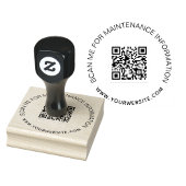 Onderhoudsgegevens bedrijfsqr-code rubberstempel