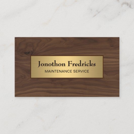 Onderhoudsherstel Gold Professional Visitekaartje (Voorkant)