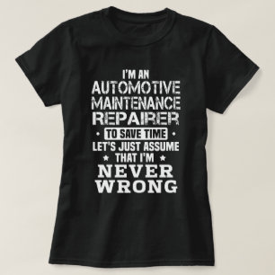 onderhoudshersteller voor auto's t-shirt