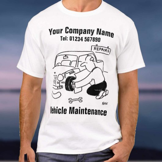 onderhoudsmonteur van een garagevoertuig t-shirt