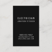 Onderhoudsprogramma voor elektronicawandstopcontac visitekaartje (Achterkant)