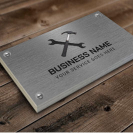 Onderhoudsservice voor reparatie van handyman Faux Visitekaartje