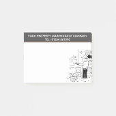 Onderhoudsservices voor persoonlijke personaliseri post-it® notes (Voorkant)
