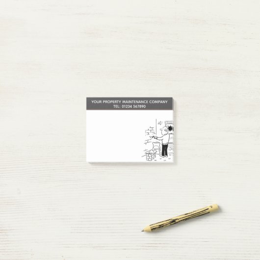 Onderhoudsservices voor persoonlijke personaliseri post-it® notes (Op bureau)