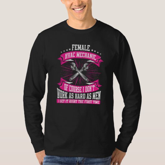 Onderhoudstechnicus Hvac-technicus Mechanic H T-shirt (Voorkant)