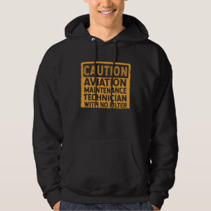 Onderhoudstechnicus voor de Luchtvaart Zonder Filt Hoodie