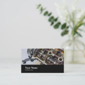 Onderhoudstechnologie voor auto's visitekaartje (Staand voorkant)