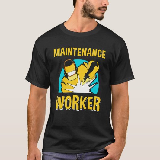 Onderhoudswerker Man-technicus T-shirt (Voorkant)