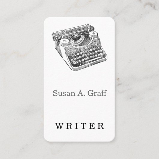  onderhouttypemachine visitekaartje (Voorkant)