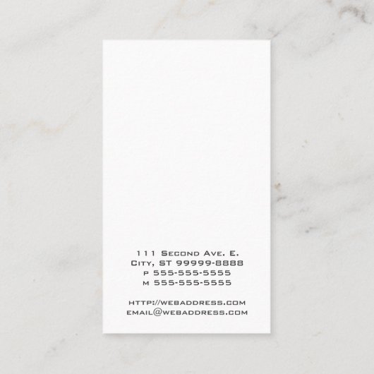  onderhouttypemachine visitekaartje (Achterkant)