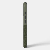 Onderkant Glitter Moss Groene iPhone Case – Aanpas (Achterkant / Links)