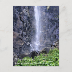 Onderkant van Bridalveil-Herfsten, Yosemite, CA-Br Briefkaart