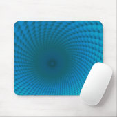 Onderkant van de Deep Blue Zee Mousepad Muismat (Met muis)