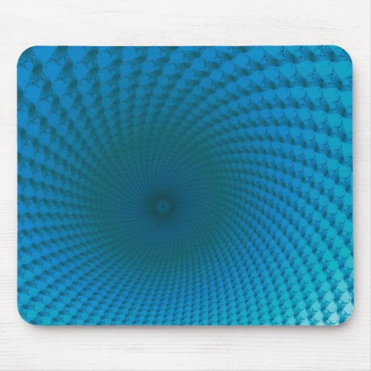 Onderkant van de Deep Blue Zee Mousepad Muismat (Voorkant)