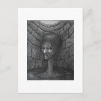 Onderkant van de put briefkaart