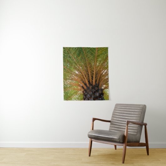 Onderkant van palmboom wandkleed (In situ)